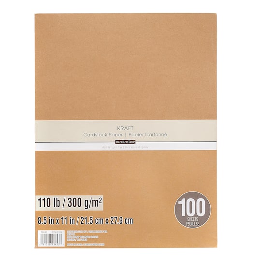 Brochures Crafts and Cards Mixed Media Bright White 100lb 81211-C-100BW-50 Premium Cardstock Paper for Personal Stationery Size: 8 1/2 x 11 